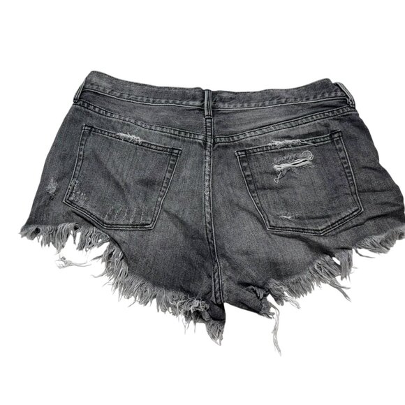 We The Free Cutoff Denim Shorts Black Waist 30 - Picture 2 of 7
